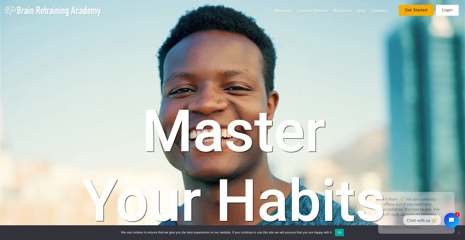 Website screenshot of Brainretrainingacademy.com