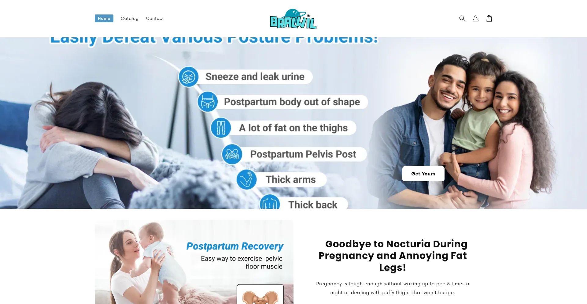 Website screenshot of Bralwil.com