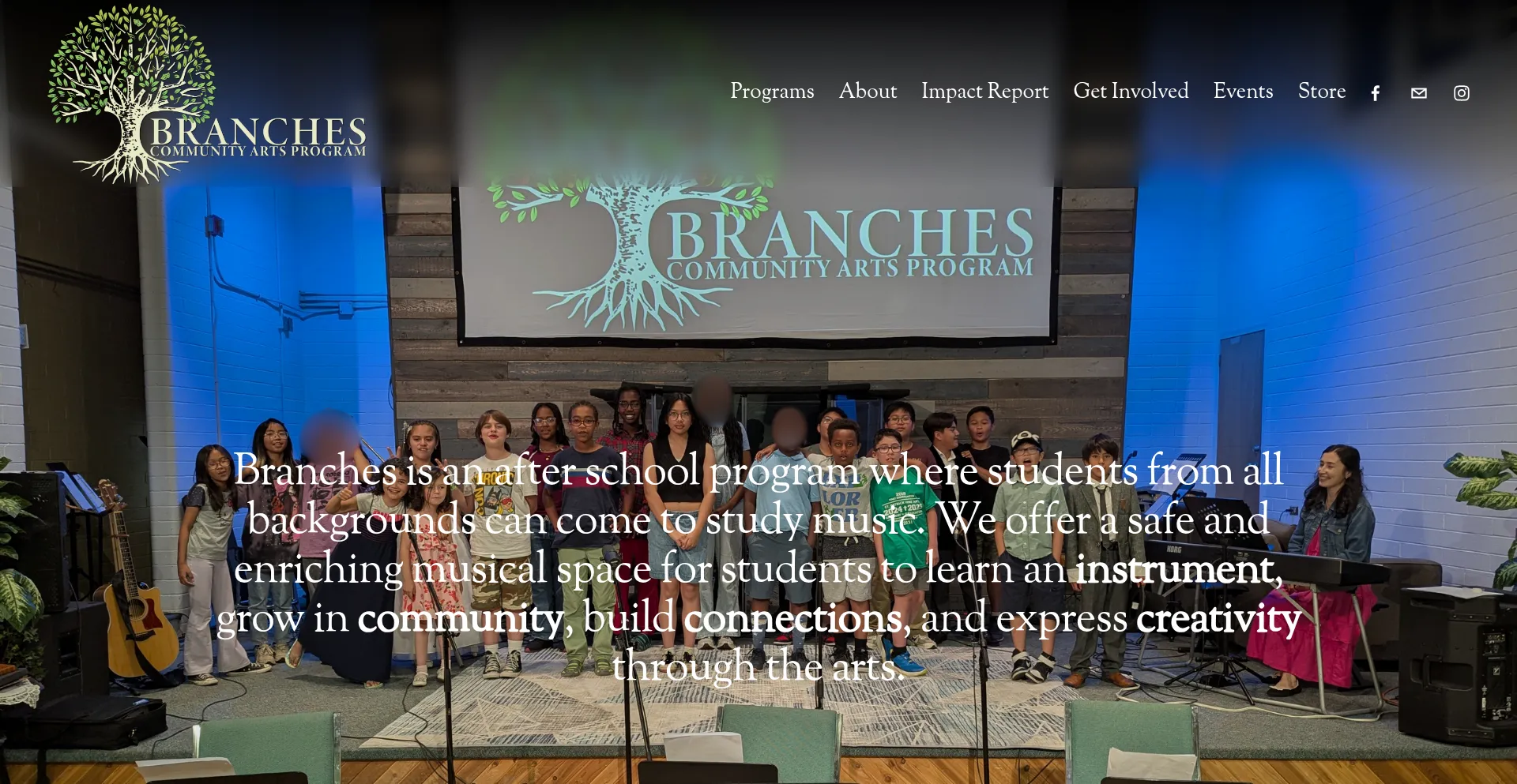 Website screenshot of Branchesfinearts.ca