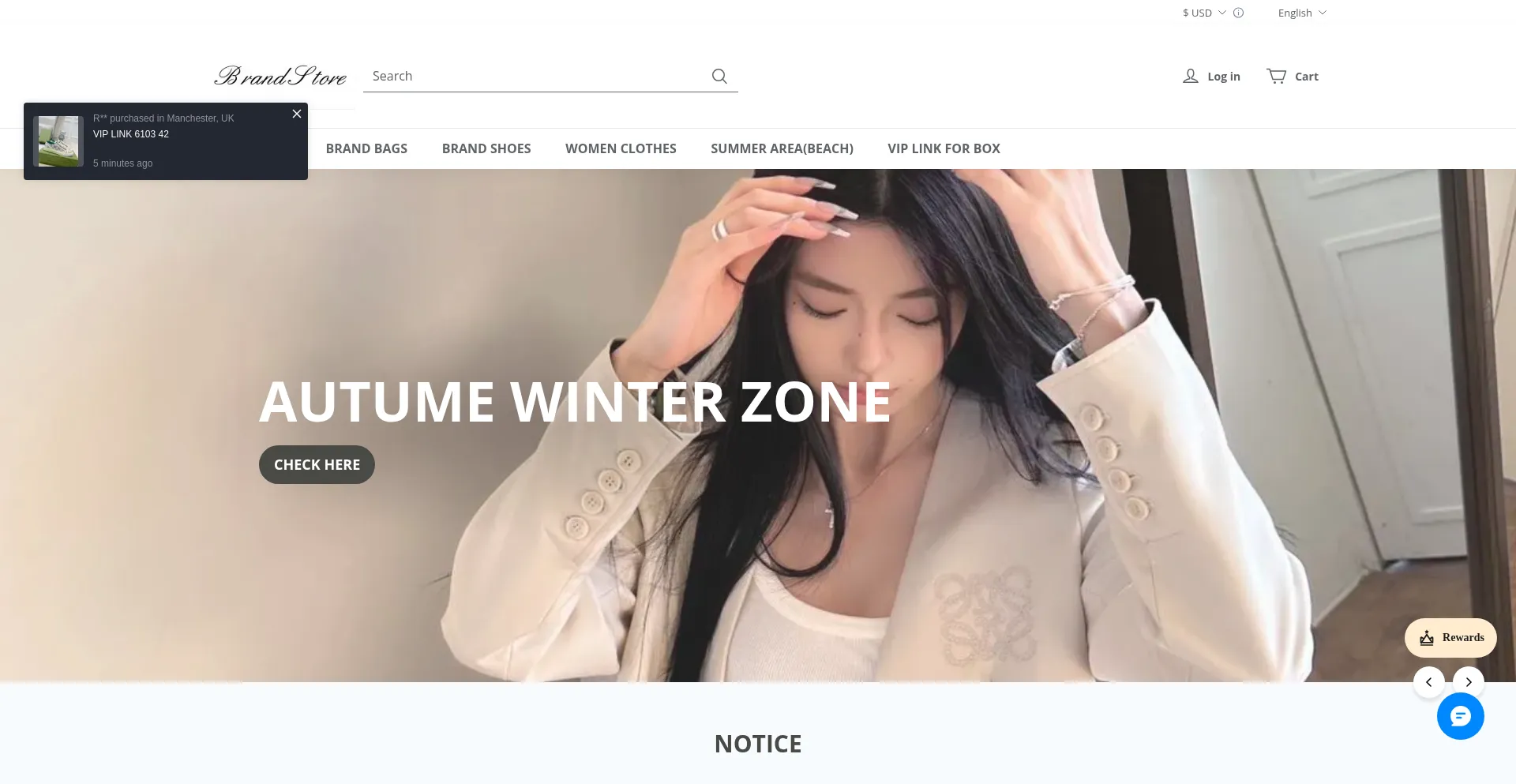 Website screenshot of Brand6688.com