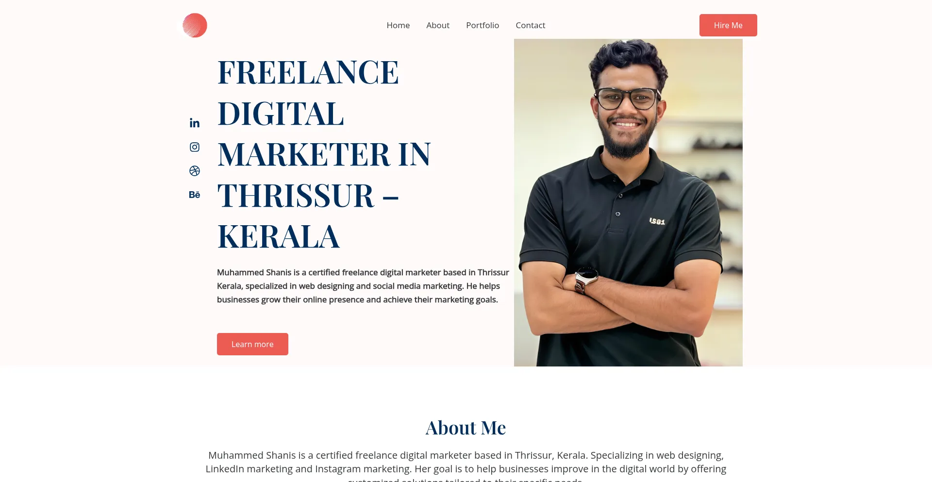 Website screenshot of Brandwithshan.com