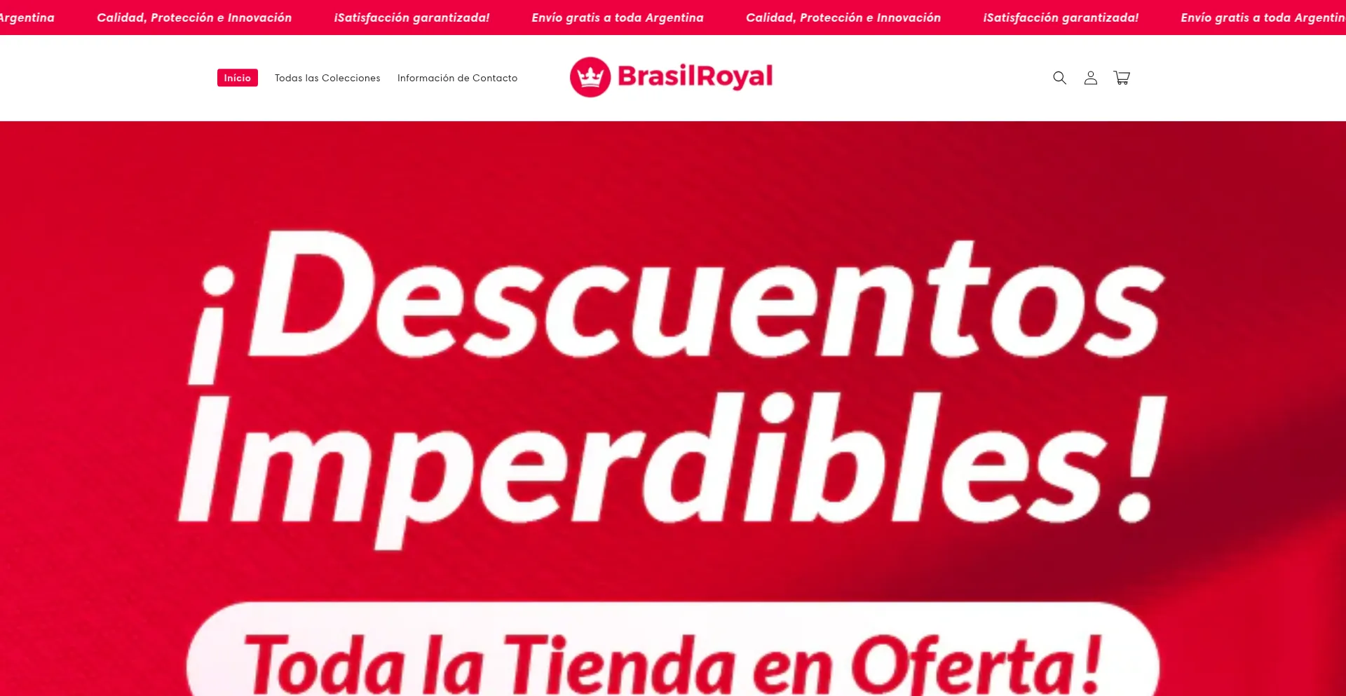 Website screenshot of Brasilroyal.shop