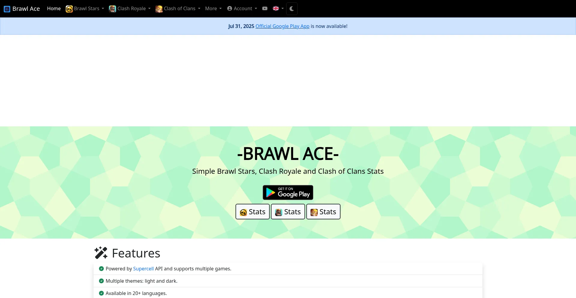 Brawlace.com Screenshot