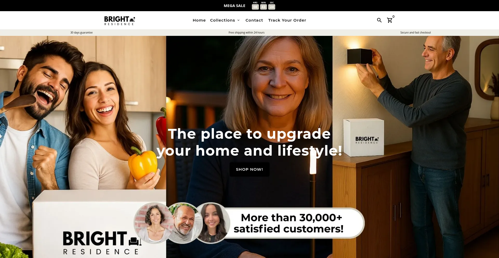 Website screenshot of Bright-residence.com