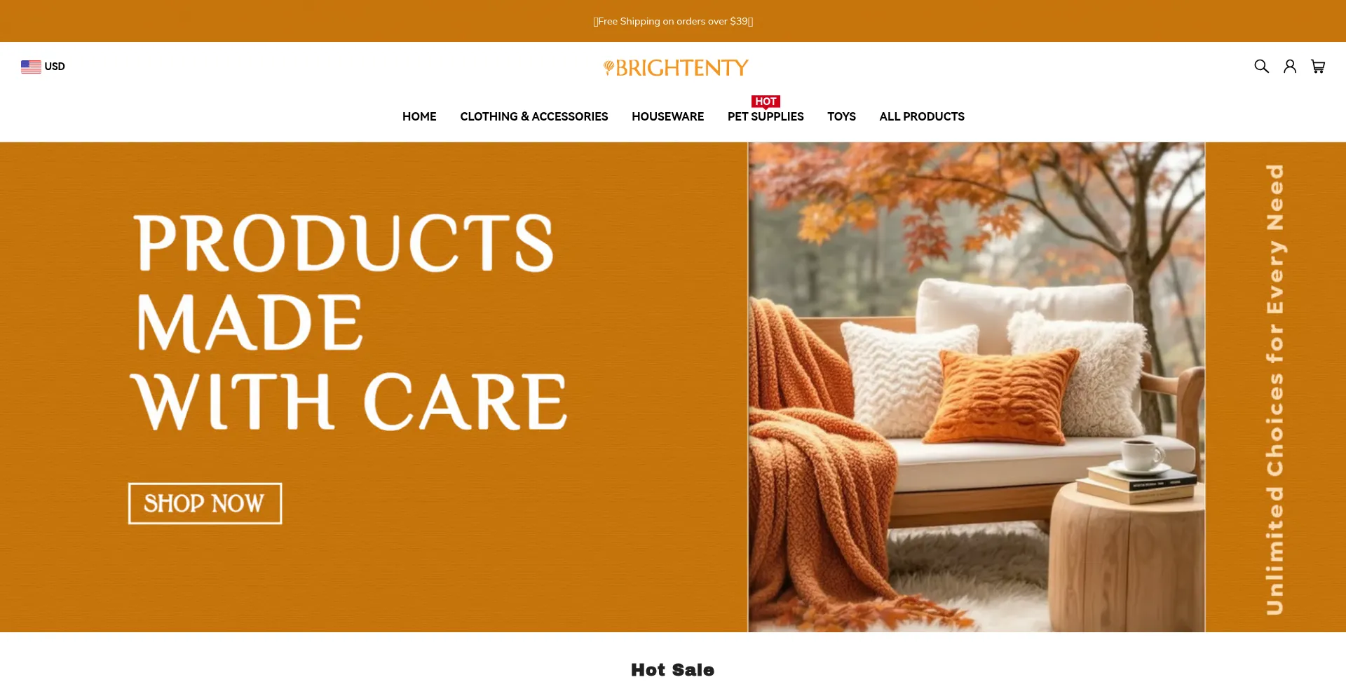 Brightenty.com Screenshot