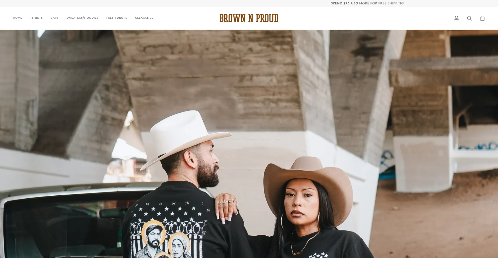 Website screenshot of Brownnproudla.com