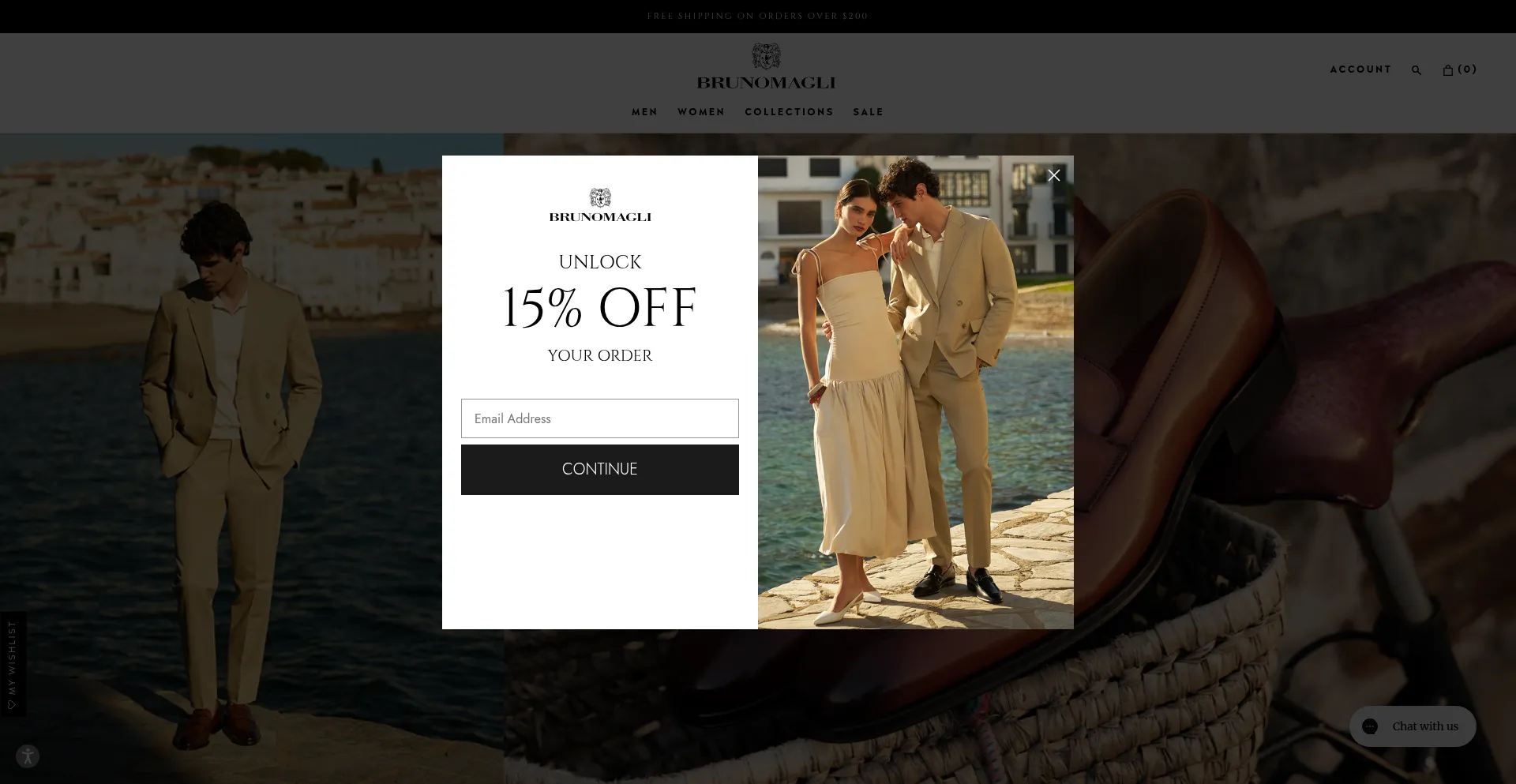 Website screenshot of Brunomagli.com
