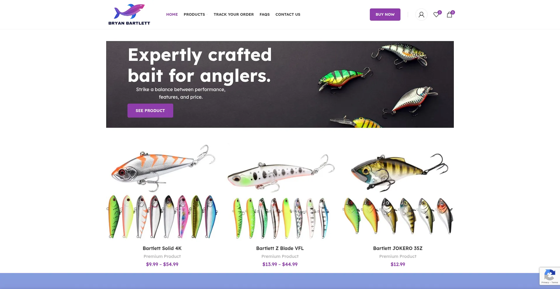 Website screenshot of Bryanbartlett.shop