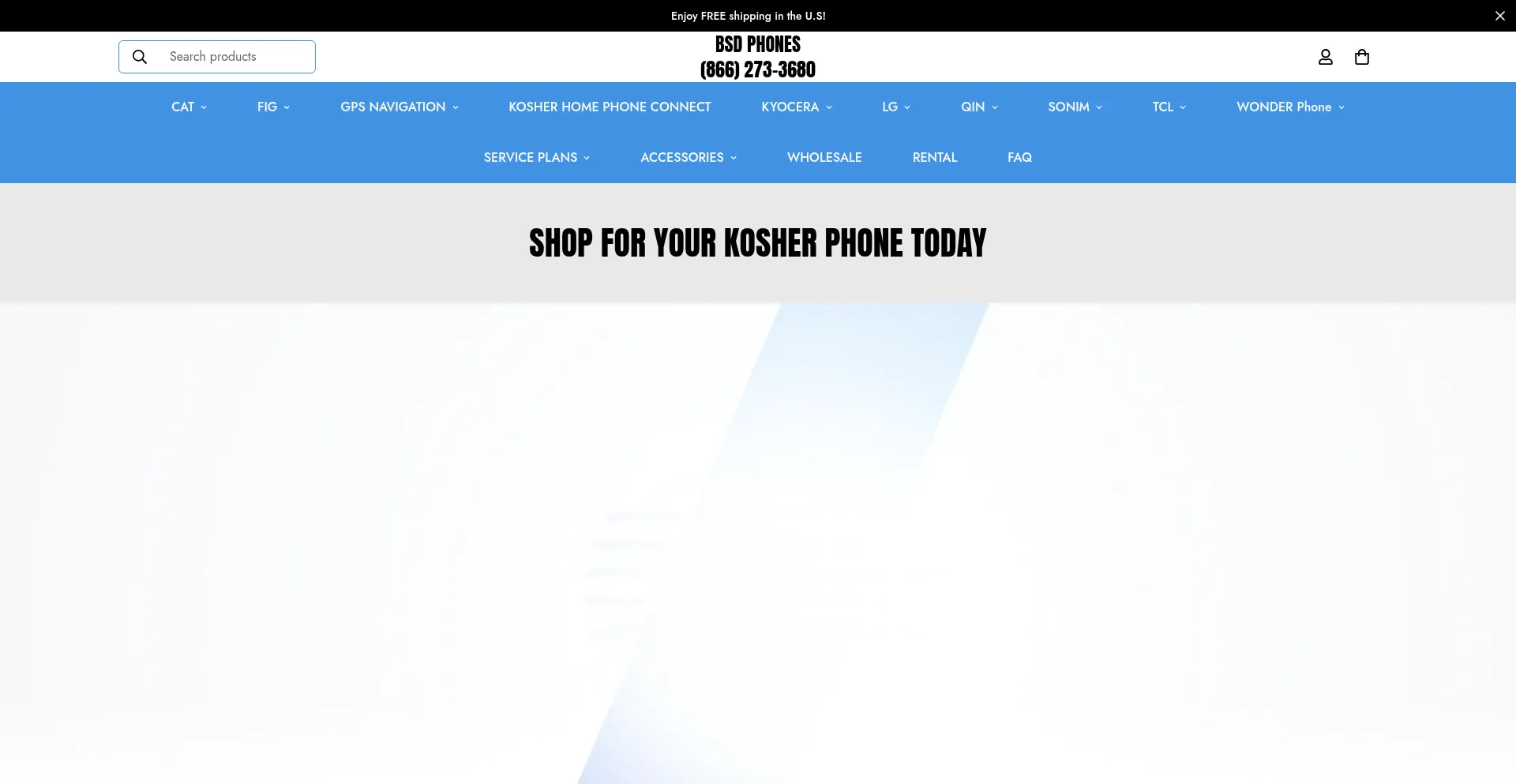 Website screenshot of Bsdphones.com