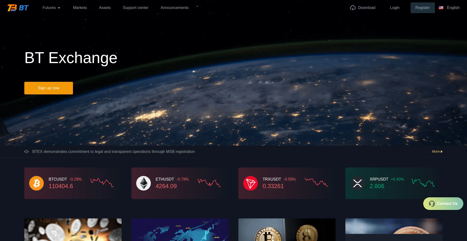 Website screenshot of Btexz.com