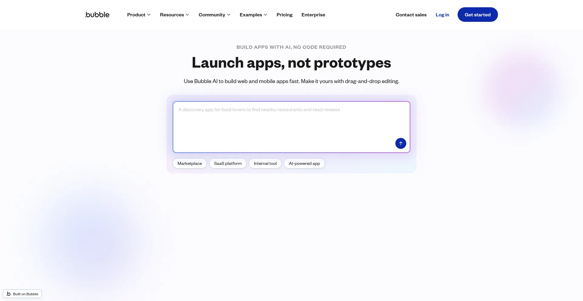 Bubble.io Screenshot