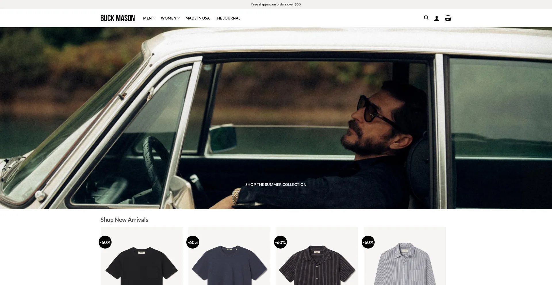 Buckmasons.com Screenshot