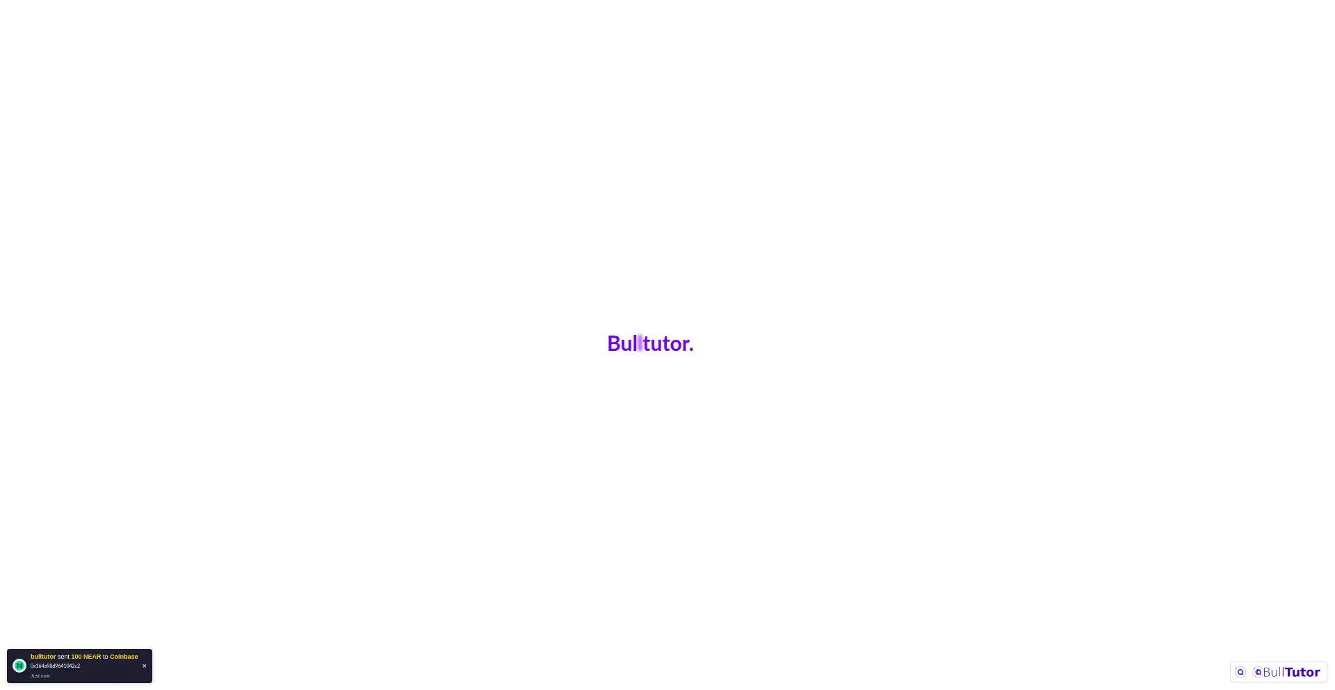 Website screenshot of Bulltutor.com