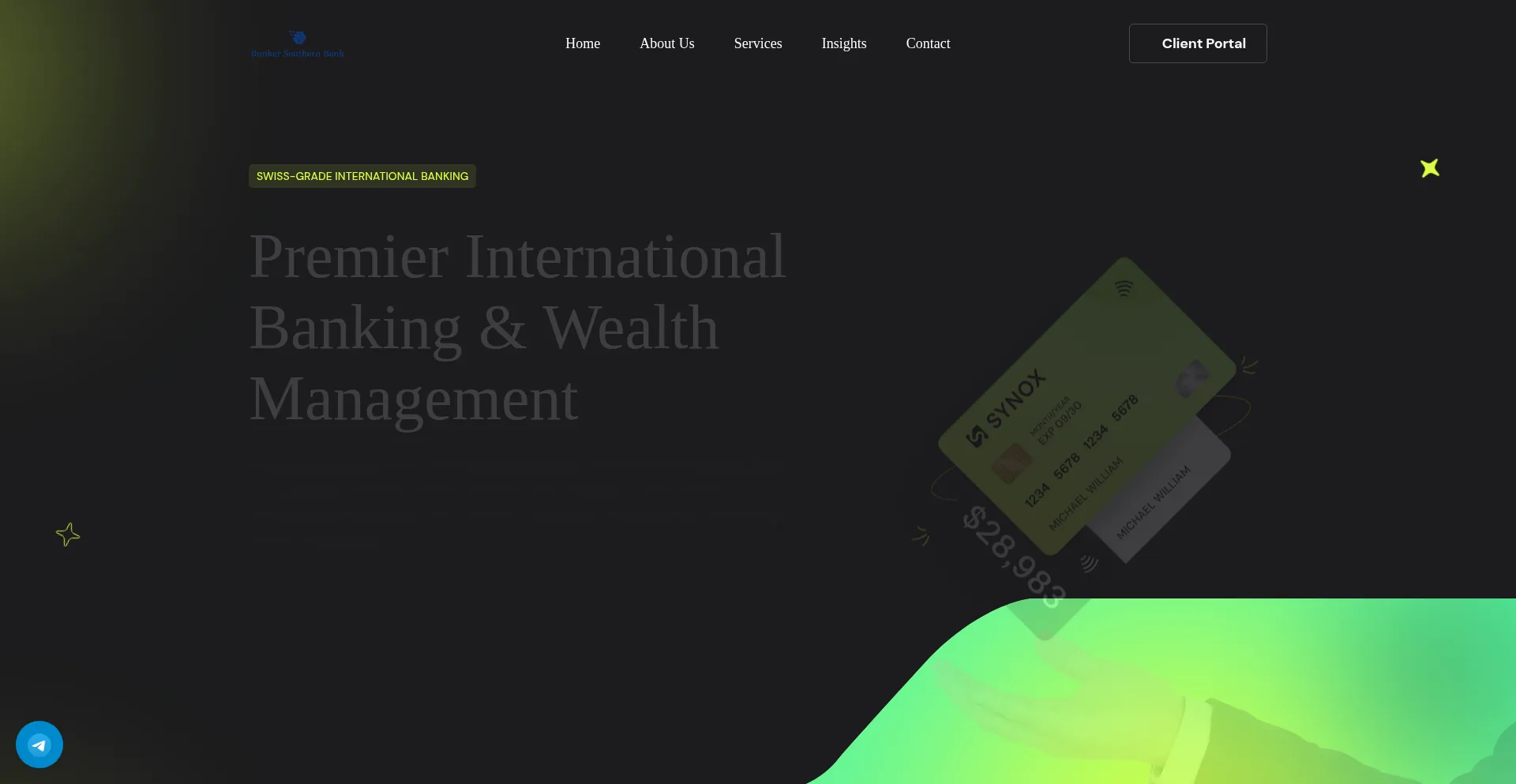 Website screenshot of Bunkersouthbn.com
