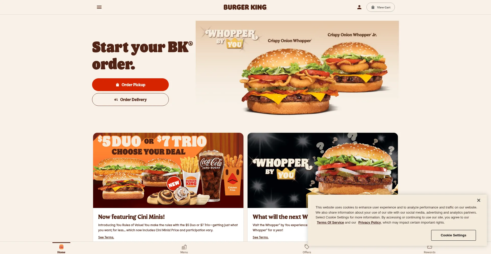 Burgerking.us Screenshot