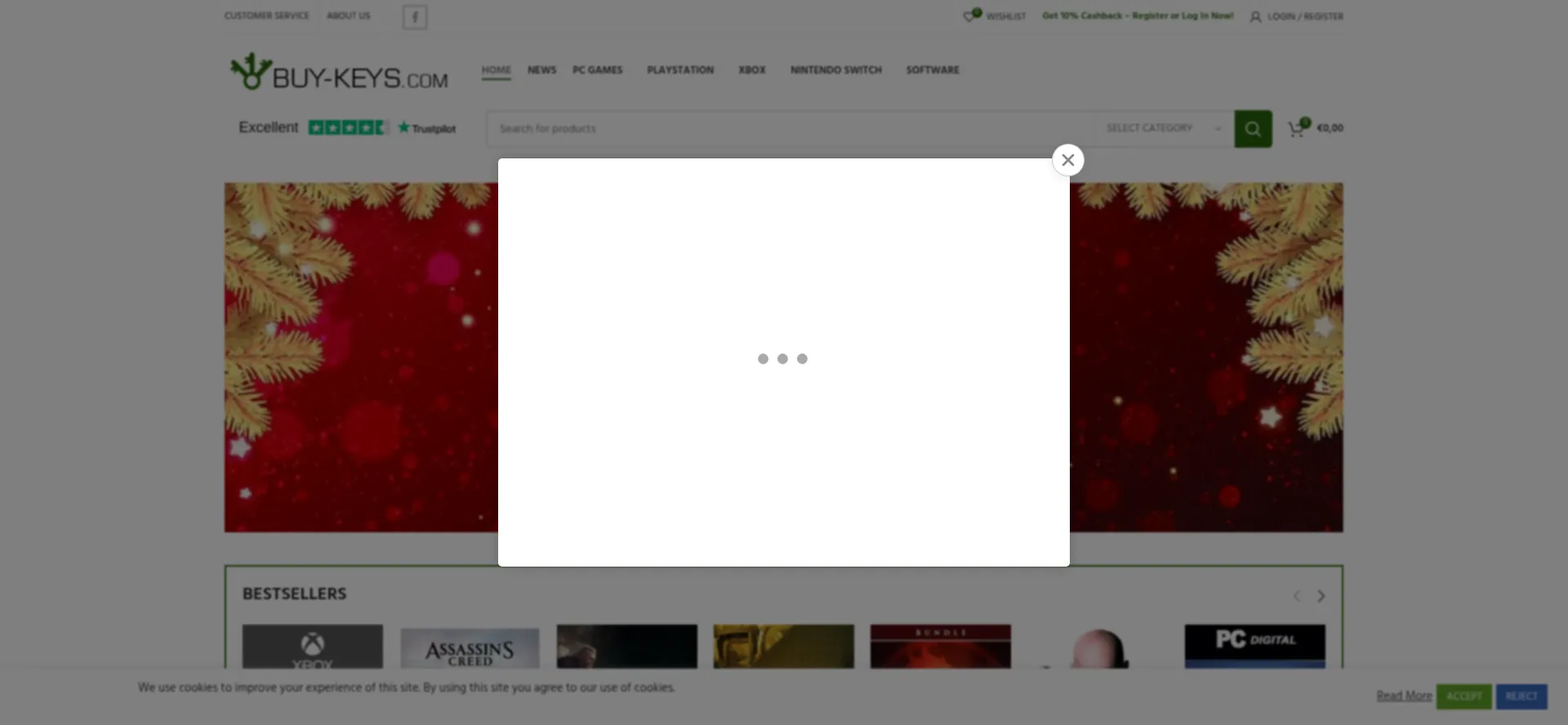 Website screenshot of Buy-keys.com