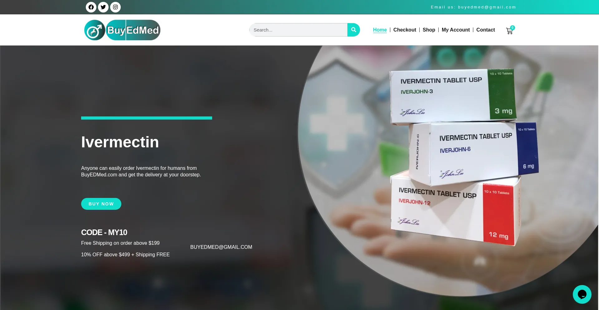 Website screenshot of Buyedmed.com