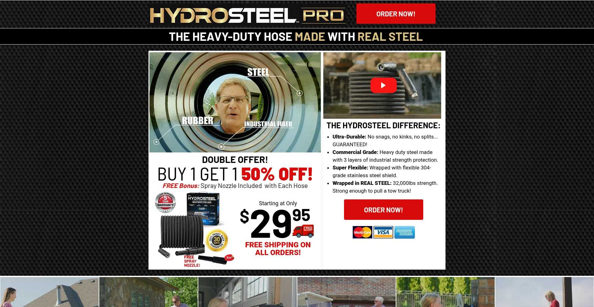Website screenshot of Buyhydrosteel.com