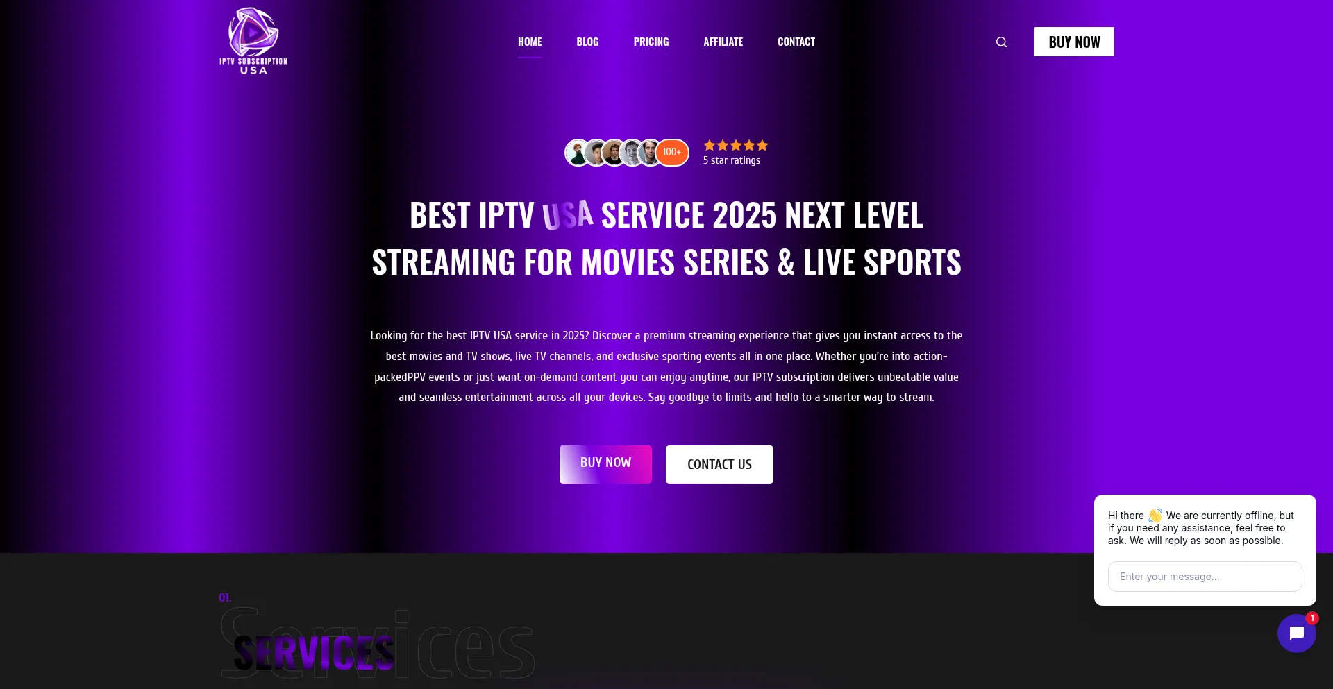 Buyiptvsubscription.us Screenshot