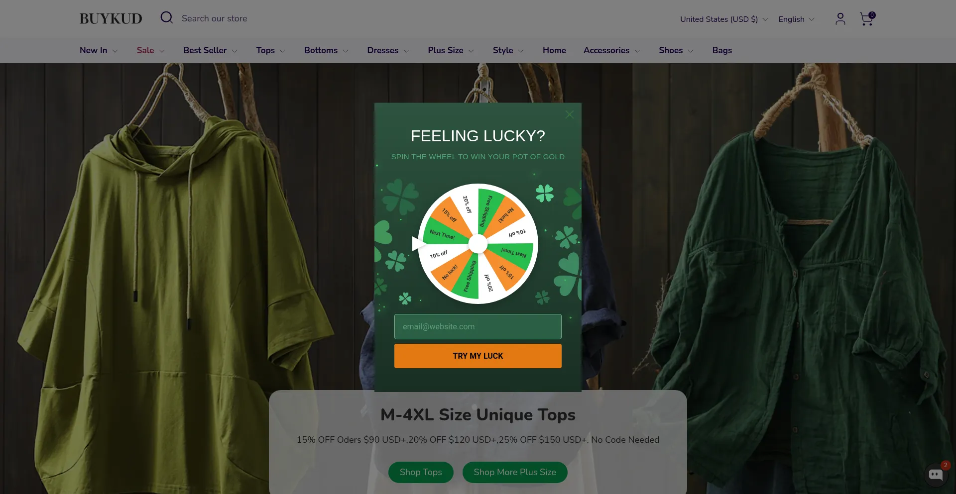 Website screenshot of Buykud.com