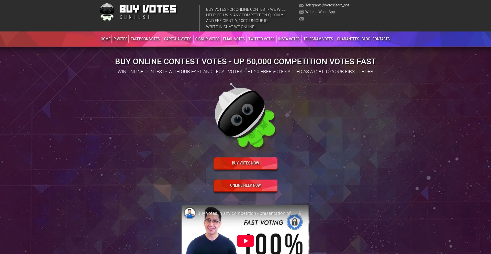 Buyvotescontest.com 安全可靠吗？