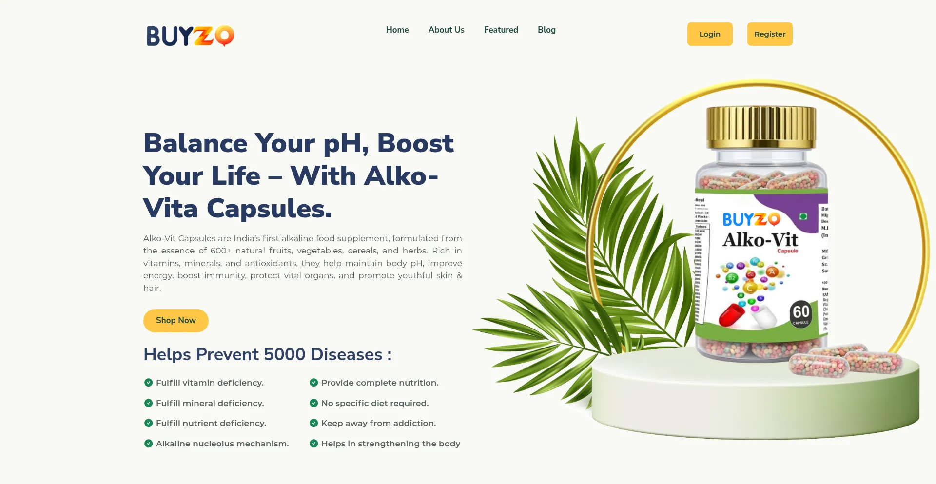 Website screenshot of Buyzo.club