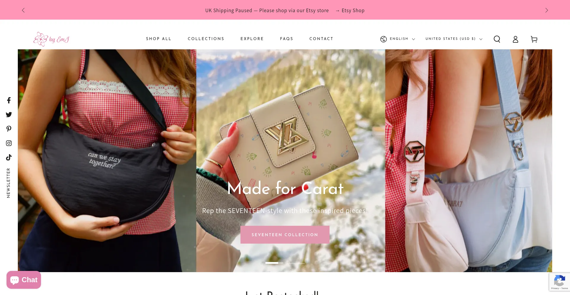 Website screenshot of Byemj.com
