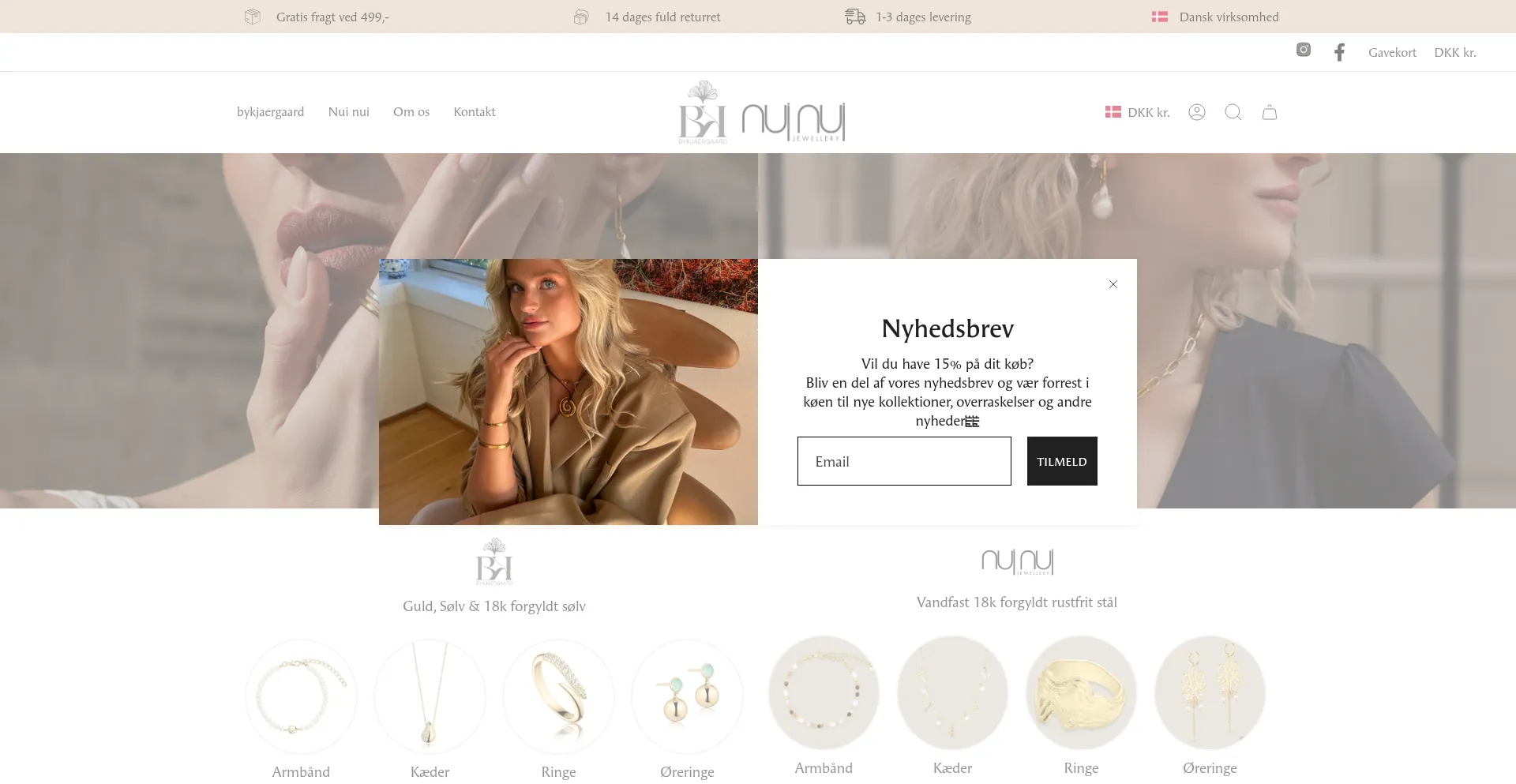 Website screenshot of Bykjaergaard.dk
