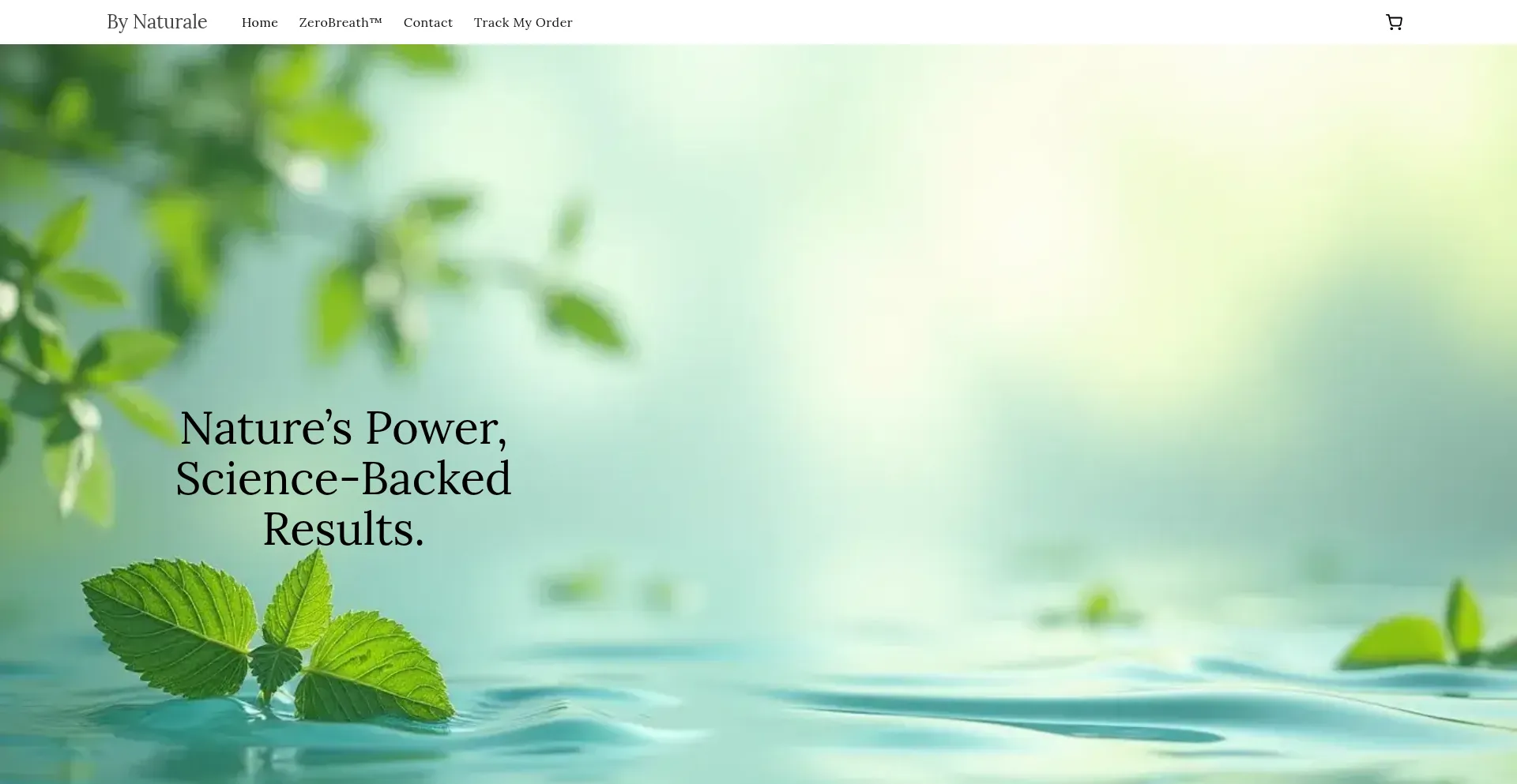 Website screenshot of Bynaturale.com