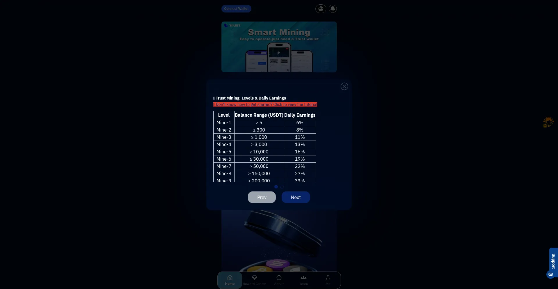 Website screenshot of Bytetokenworld.com