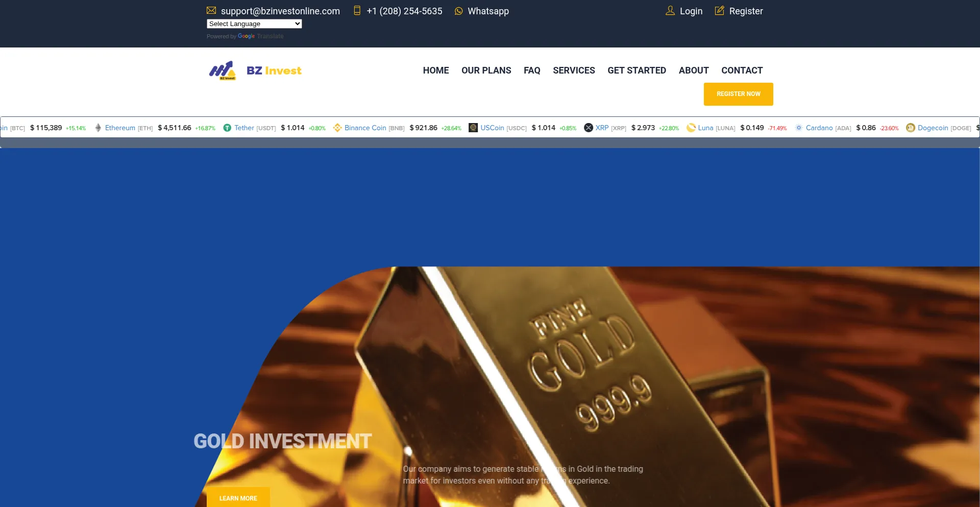 Bzonlineinvest.com 安全可靠吗？