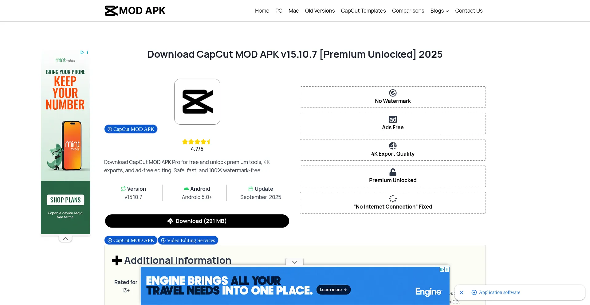 Caapcutmodapk.com Screenshot