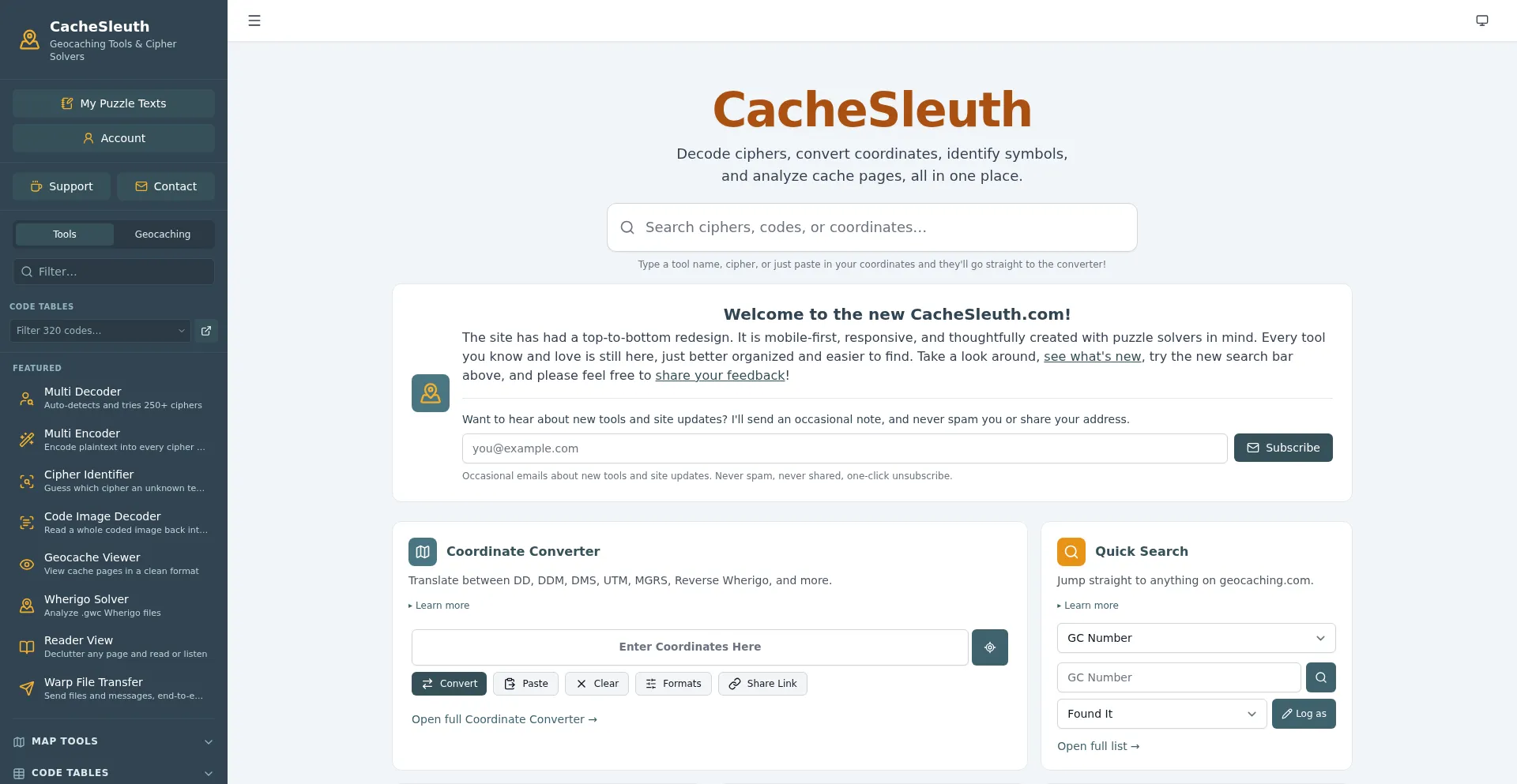 Cachesleuth.com