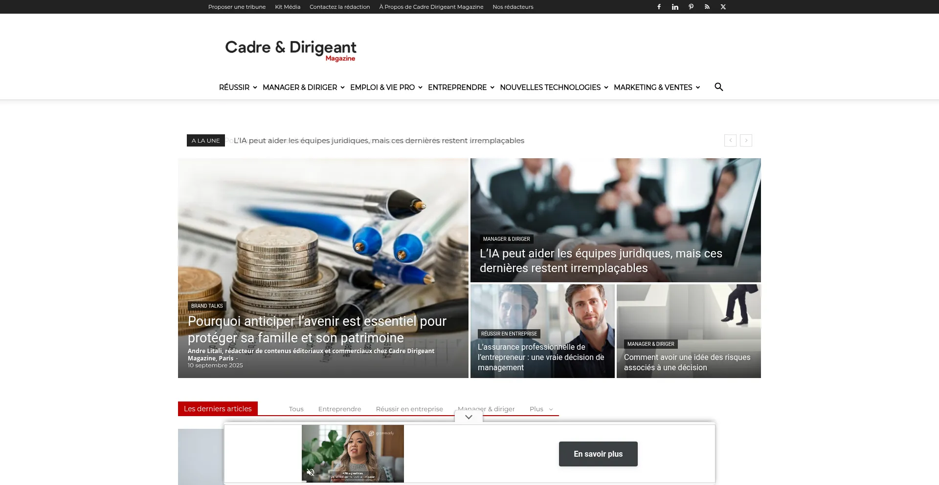 Cadre-dirigeant-magazine.com 安全可靠吗？