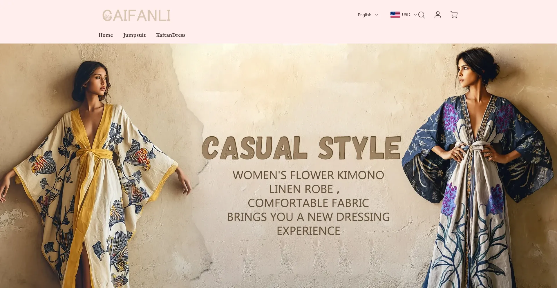 Website screenshot of Caifanli.com