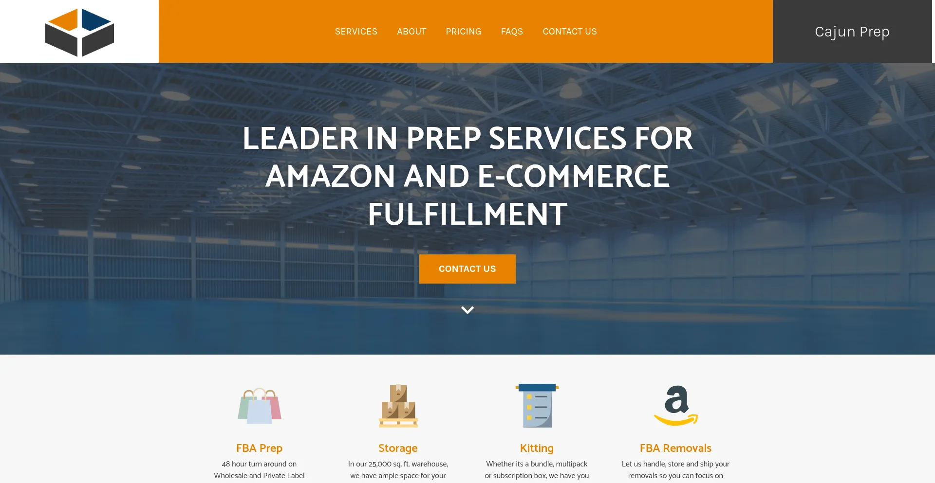 Website screenshot of Cajunprep.com