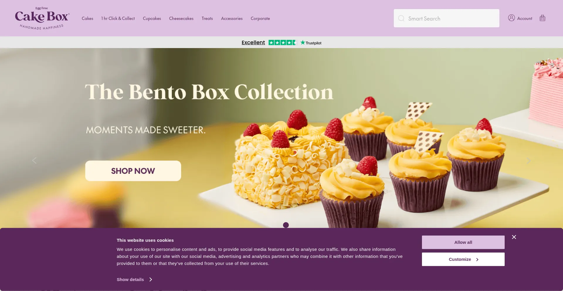 Cakebox.com Screenshot