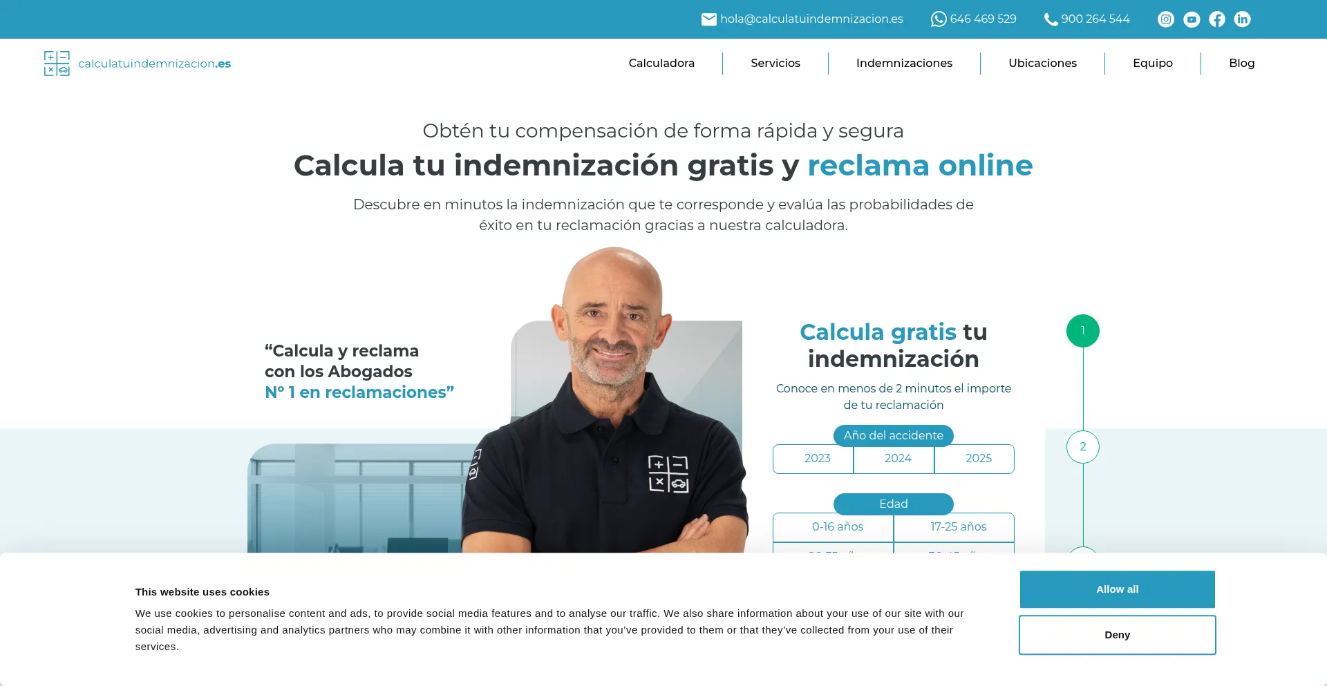 Calculatuindemnizacion.es Screenshot