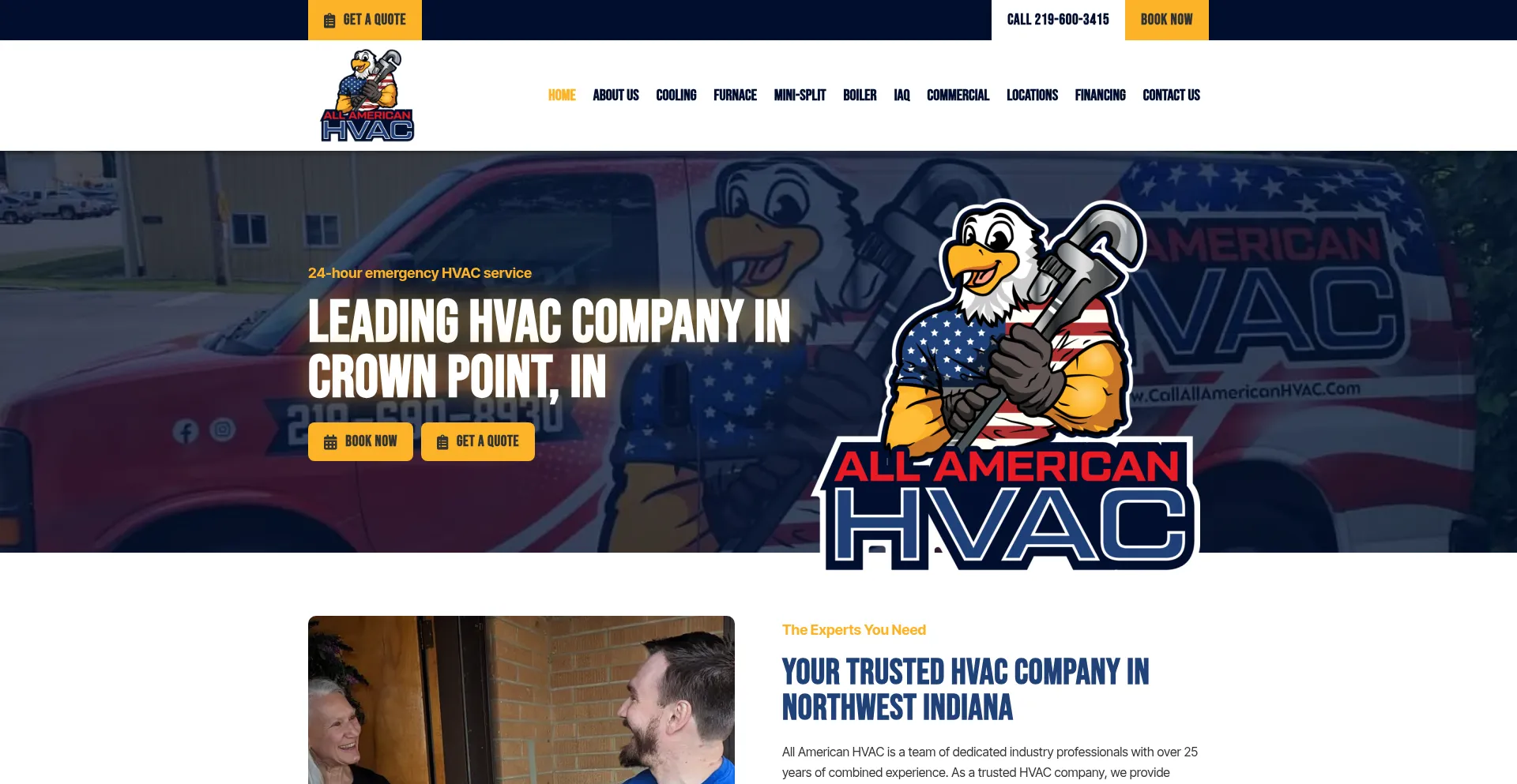 Callallamericanhvac.com