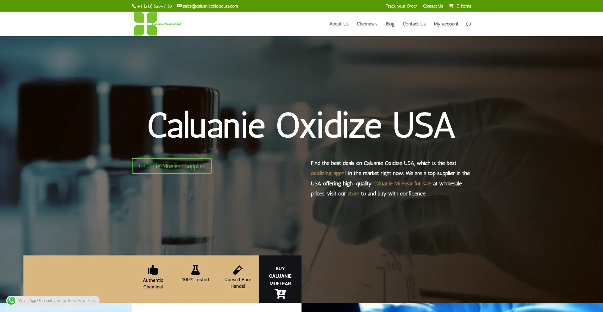 Caluanieoxidizeusa.com Screenshot