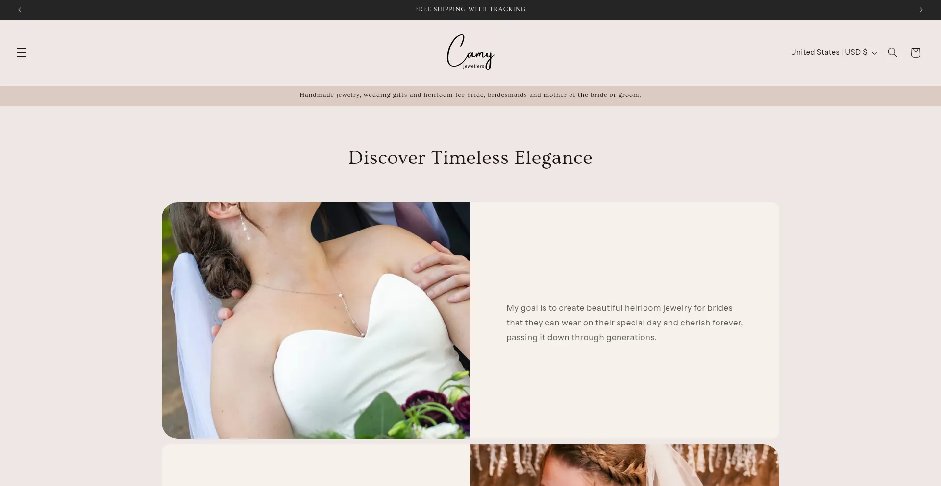 Website screenshot of Camyjewellers.com