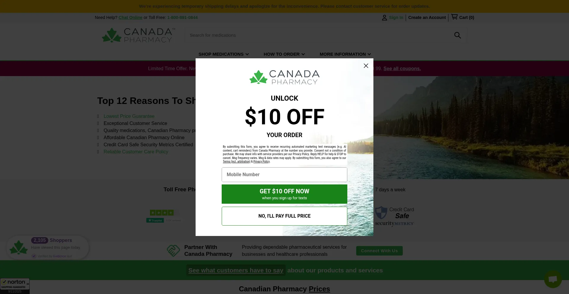 Canadapharmacy.com 安全可靠吗？