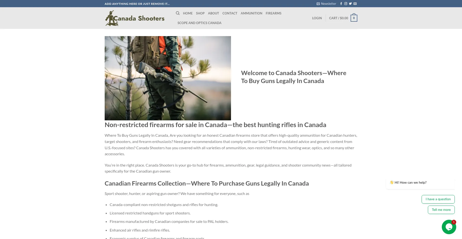 Canadashooters.com Screenshot