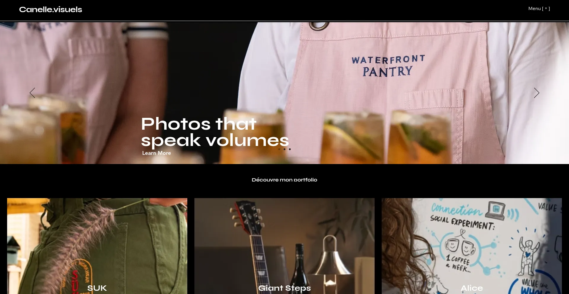 Website screenshot of Canellevisuels.com