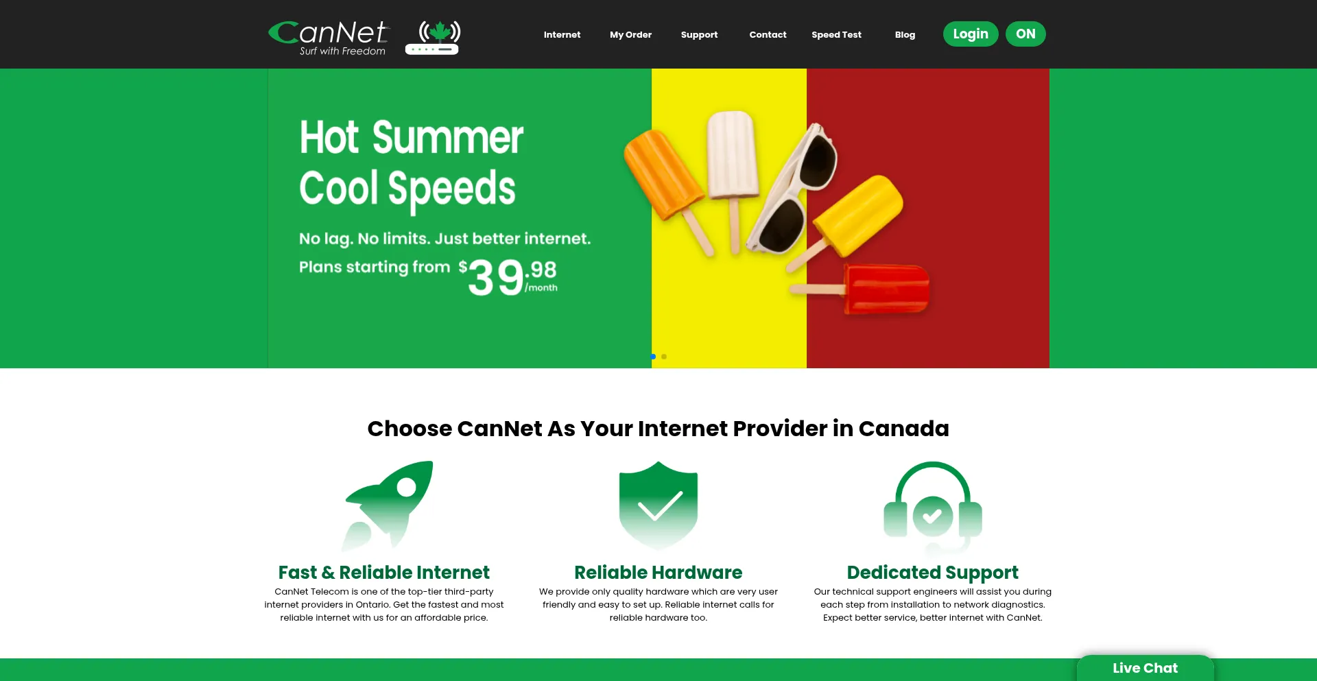 Website screenshot of Cannettel.com