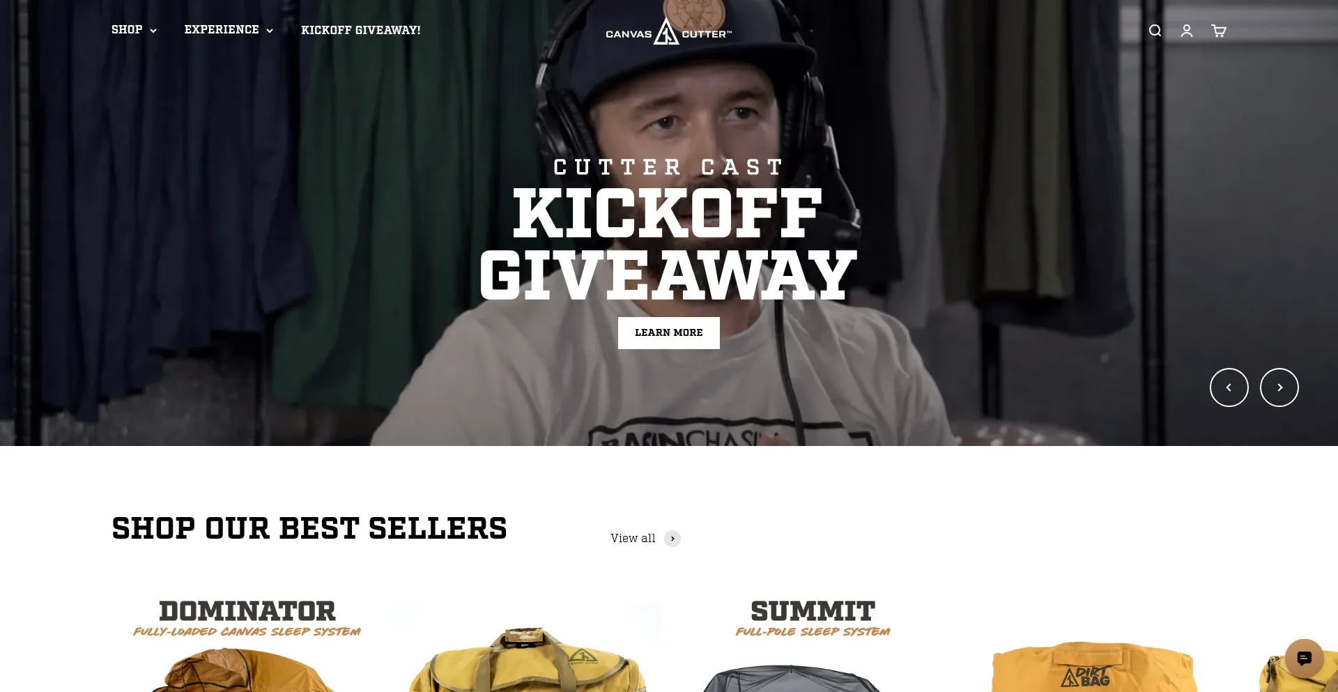 Website screenshot of Canvascutter.com