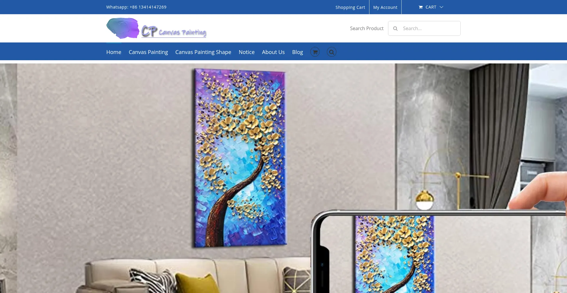 Canvaspaintingonline.com Screenshot