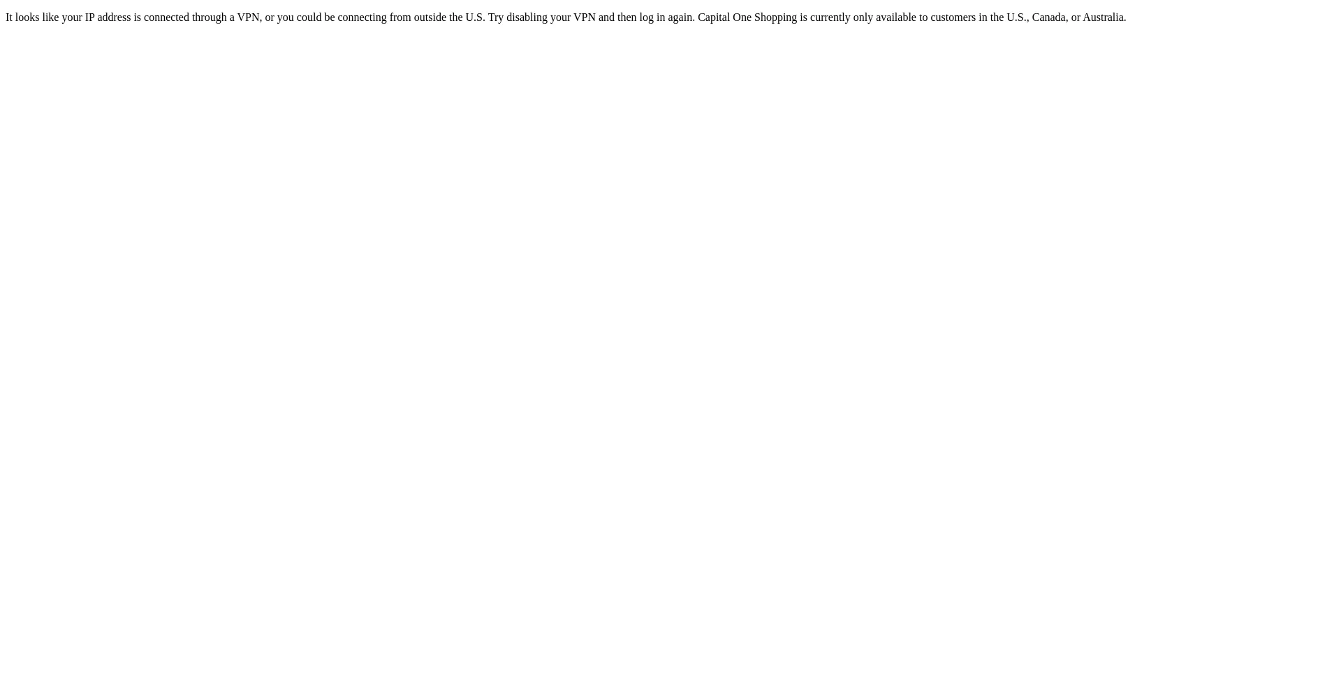 Website screenshot of Capitaloneshopping.com