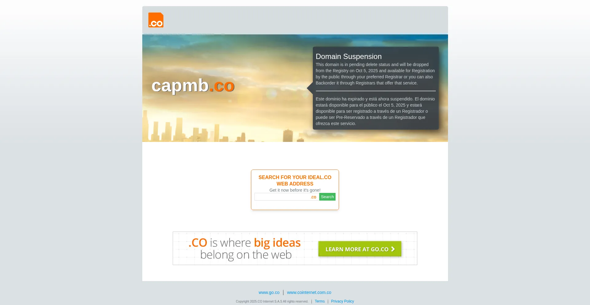 Capmb.co Screenshot