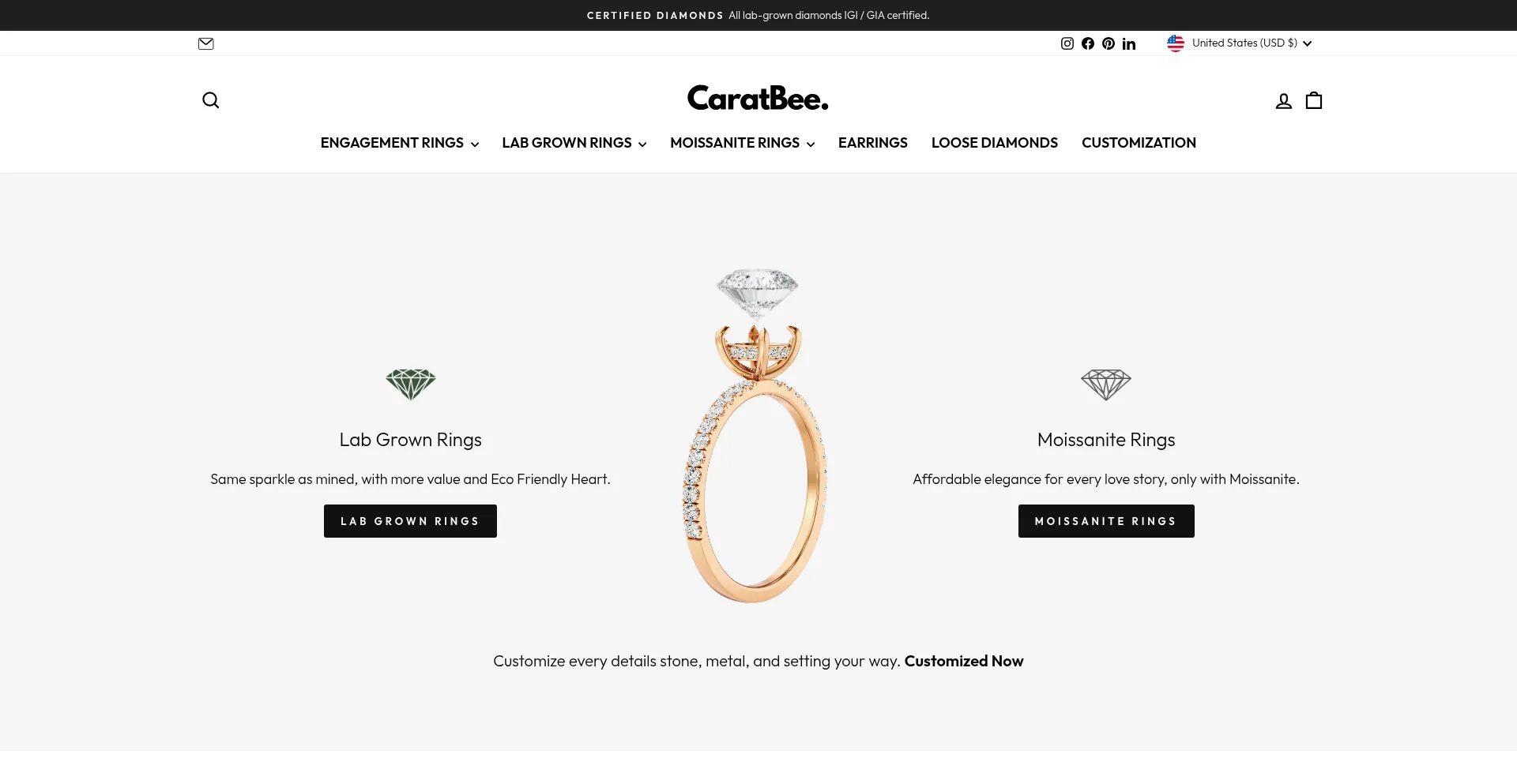 Caratbee.com Screenshot